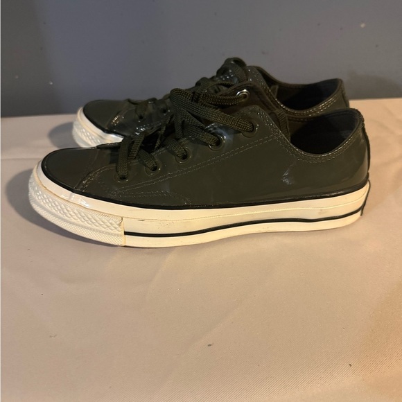 Converse Shoes - Converse Dark Green Low-Top Sneakers